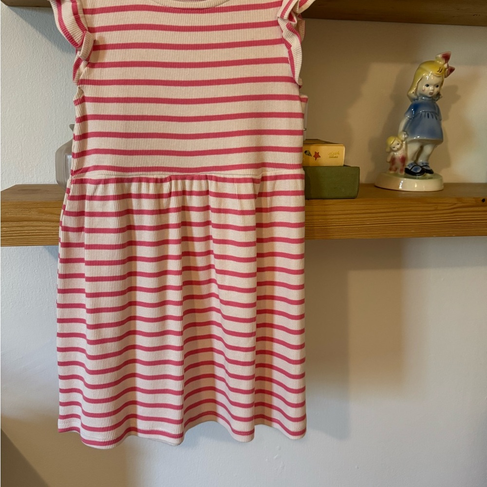 Pink Striped Kids Dress